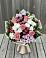 Букет цветов из: Альстромерии, Гвоздики, Розы и Хризантемы в Бире