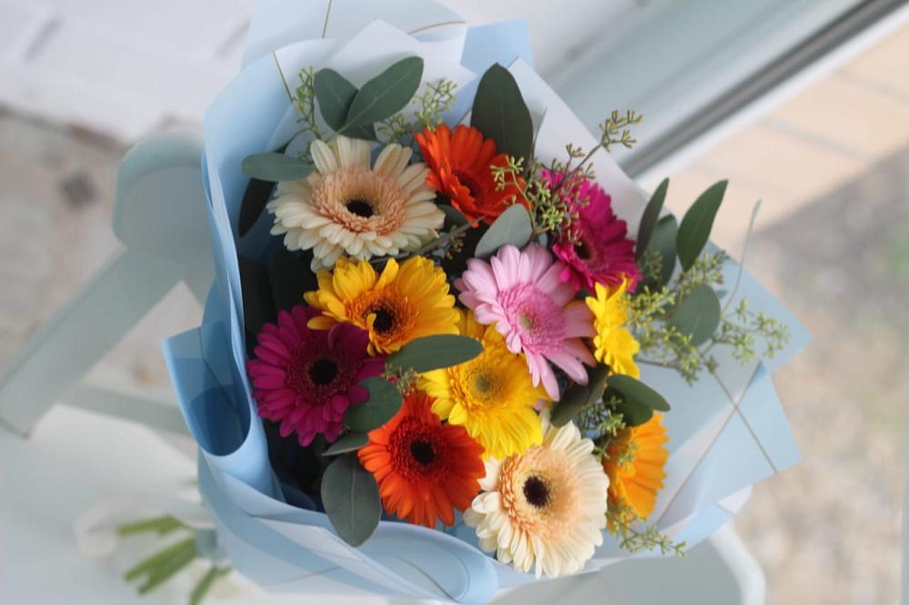 Букет цветов из: Герберы в Бире