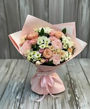Букет цветов из:  Гвоздики, Розы и Хризантемы в Бире