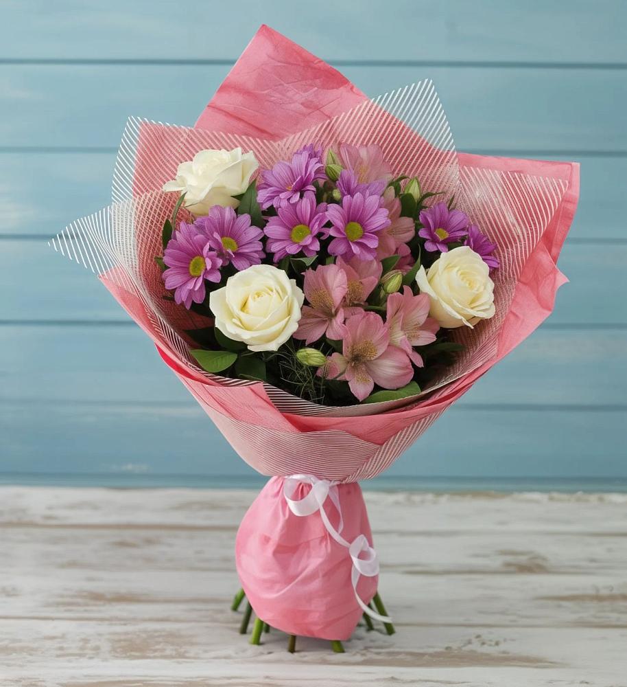 Букет цветов из: Герберы в Бире