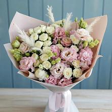 Букет цветов из:  Альстромерии и Розы в Бире