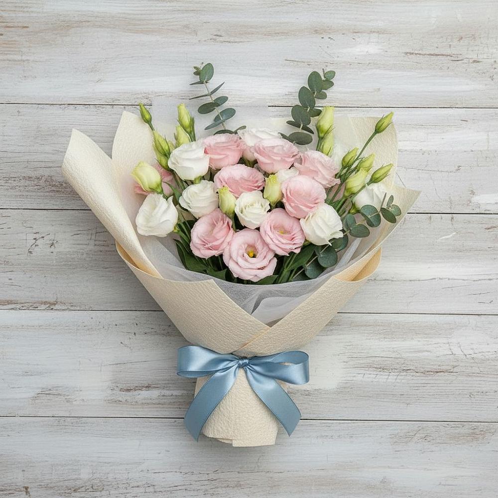 Букет цветов из: Лизиантусы в Бире